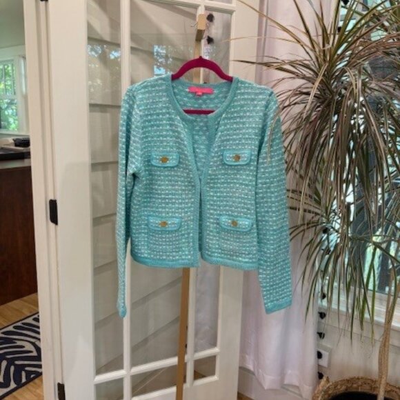 Lilly Pulitzer sweater Jacket - Picture 2 of 6
